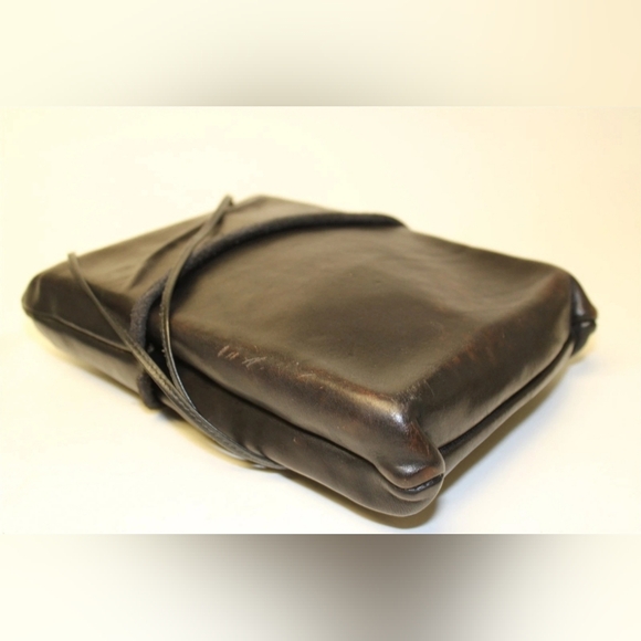 Deborah Einbender Sculpted Crossbody Bag DL Einbender Pursona Black Leather Bag - Picture 9 of 14